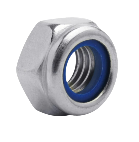 Rådande vridmoment hexagon tunna nötter med icke-metallisk insats din 985 ASME B 18.16.6, bildelar