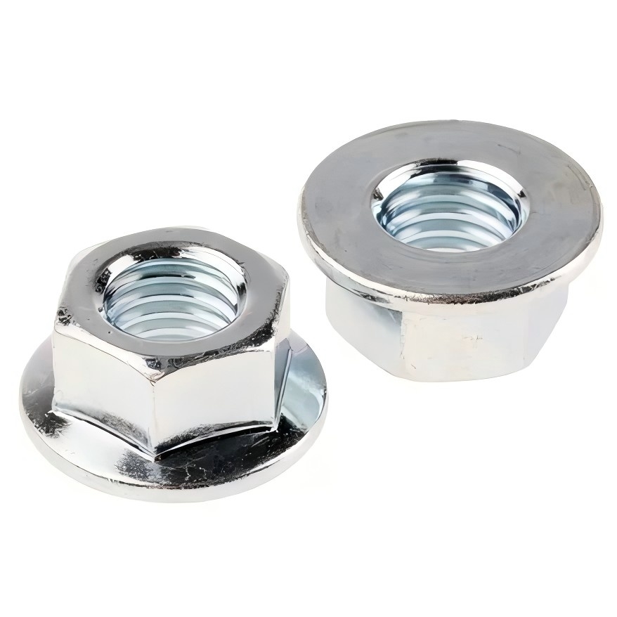 Hexagonnötter med fläns din en 1661 ASME/ANSI B 18.2.2 DIN 6923 ISO 4161 FAIROTIVE FASTENER