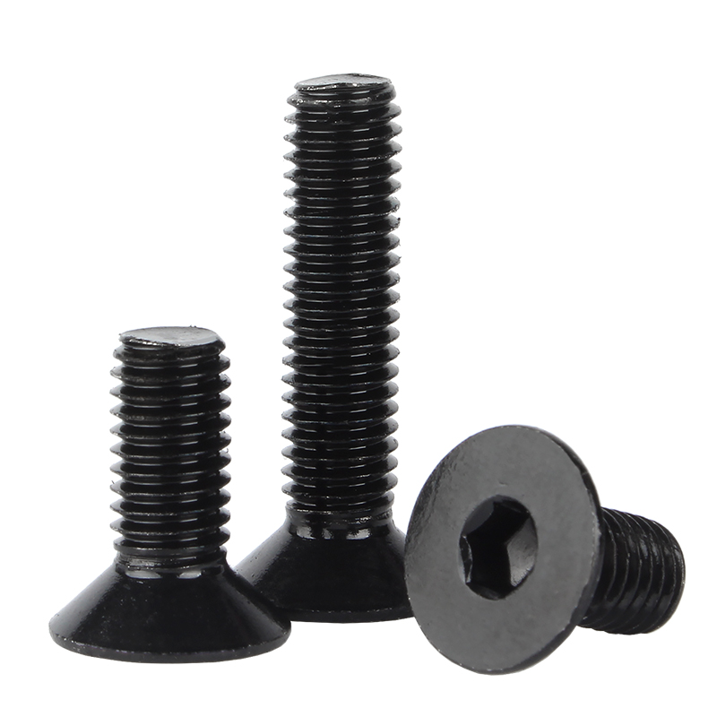 Black Oxide Zink Hex Socket Bolts, lågprofilerad räknare, bildelar
